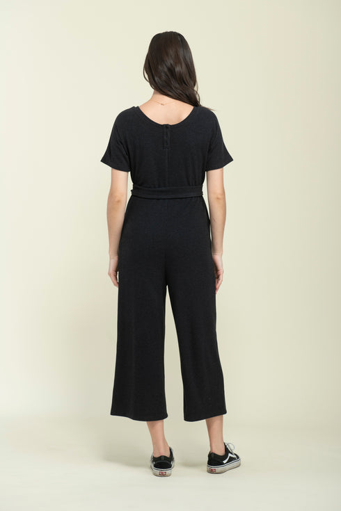 Jonie-Brushed Jersey Jumpsuit